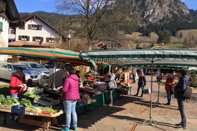 Denkinger PR - Bad Hindelanger Wochenmarkt startet Verkaufssaison