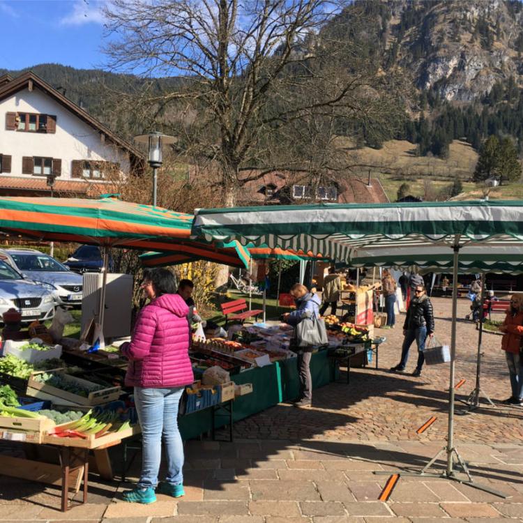 Denkinger PR - Bad Hindelanger Wochenmarkt startet Verkaufssaison